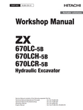 HITACHI ZX670LC-5B ZX670LCH-5B ZX670LCR-5B DIGGER