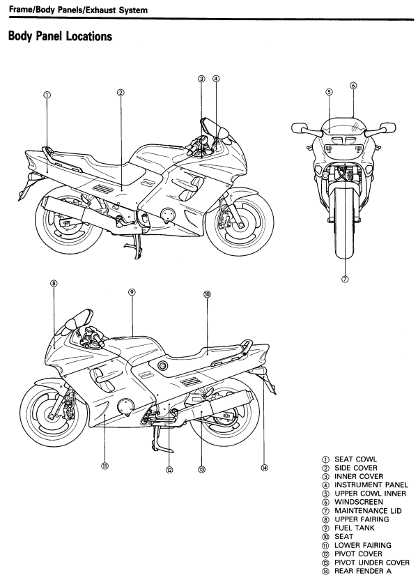 HONDA CBR1000F CBR 1000F BIKE
