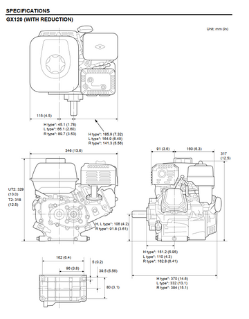 HONDA GX120 GX160 GX200 ENGINE