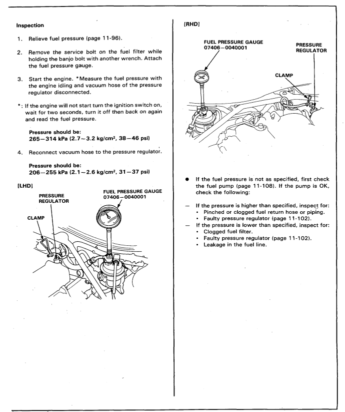 HONDA LEGEND 3.2L 1991-1996