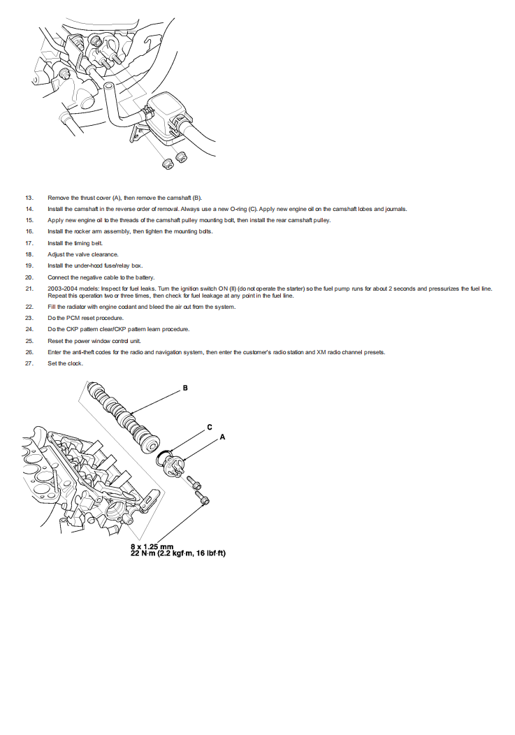 HONDA MDX YD1 3.5L V6 2000-2006