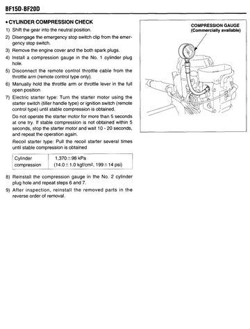 HONDA OUTBOARD ENGINE BF15D BF20D SERIES
