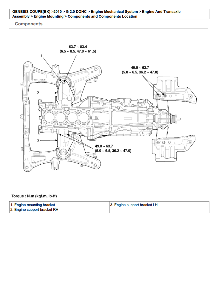 HYUNDAI GENESIS COUPE 2.0L