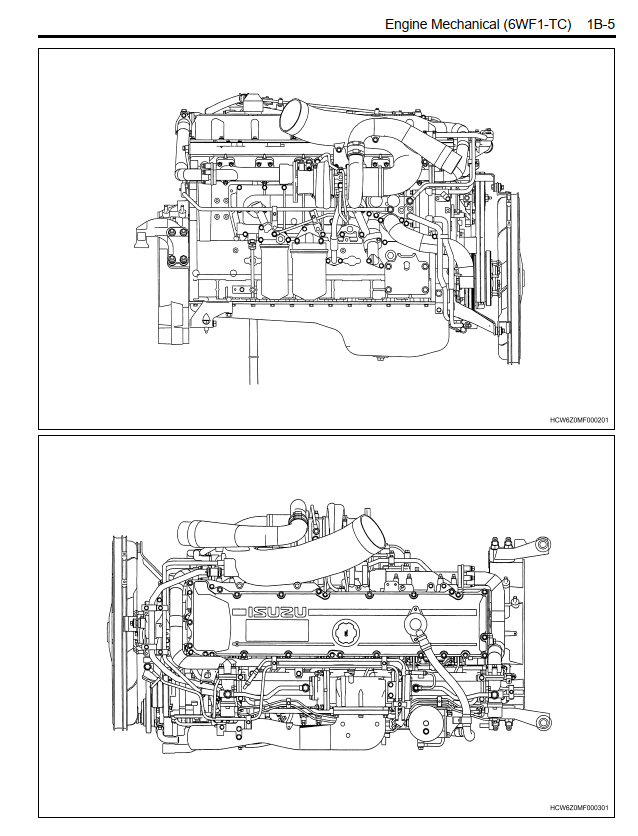 ISUZU 6WF1-TC COMMON RAIL ENGINE