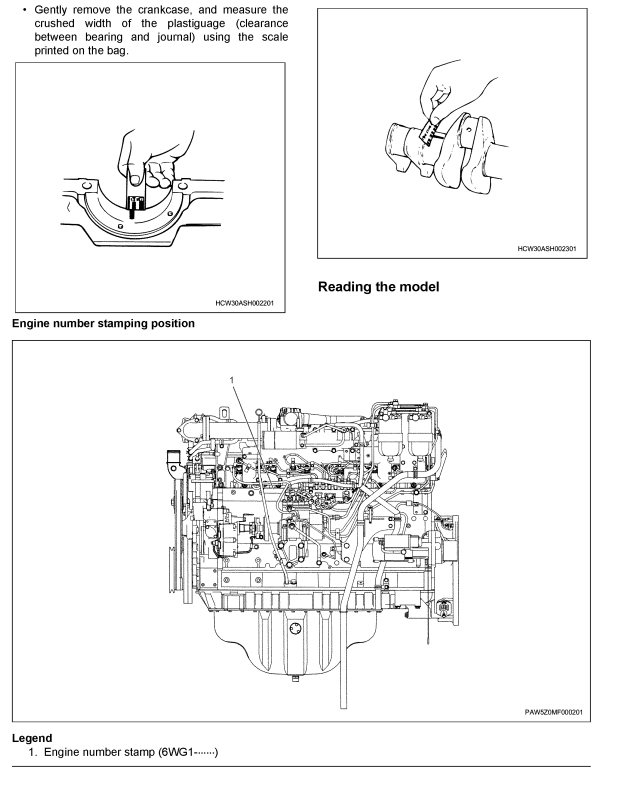 ISUZU 6WG1 6WG1-TC COMMON RAIL DIESEL ENGINE