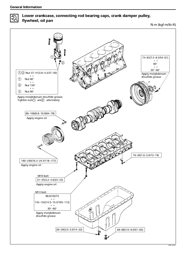 ISUZU AA-6SD1T 6SD1 INDUSTRIAL DIESEL ENGINE