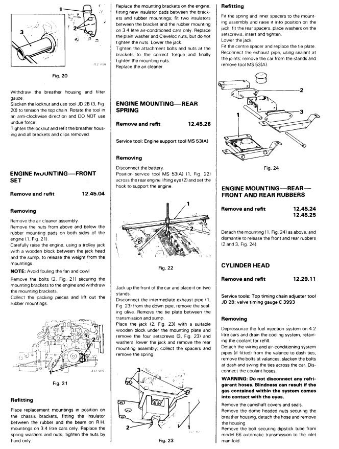 JAGUAR XJ6 SERIES 3 I6 V12 1979-1992