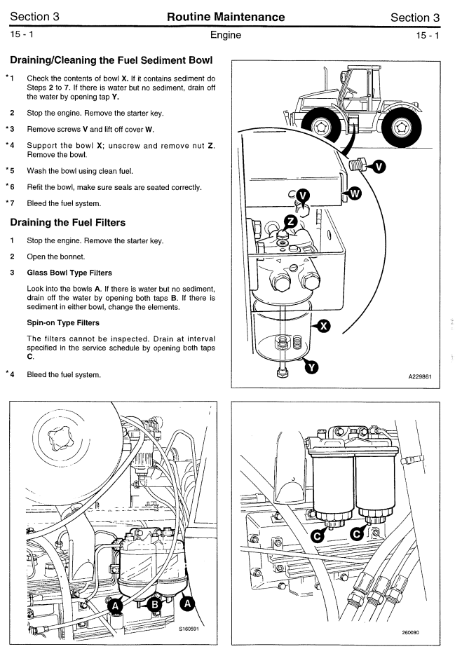 JCB 1115 1115S 1125 1135 FASTRAC TRACTOR