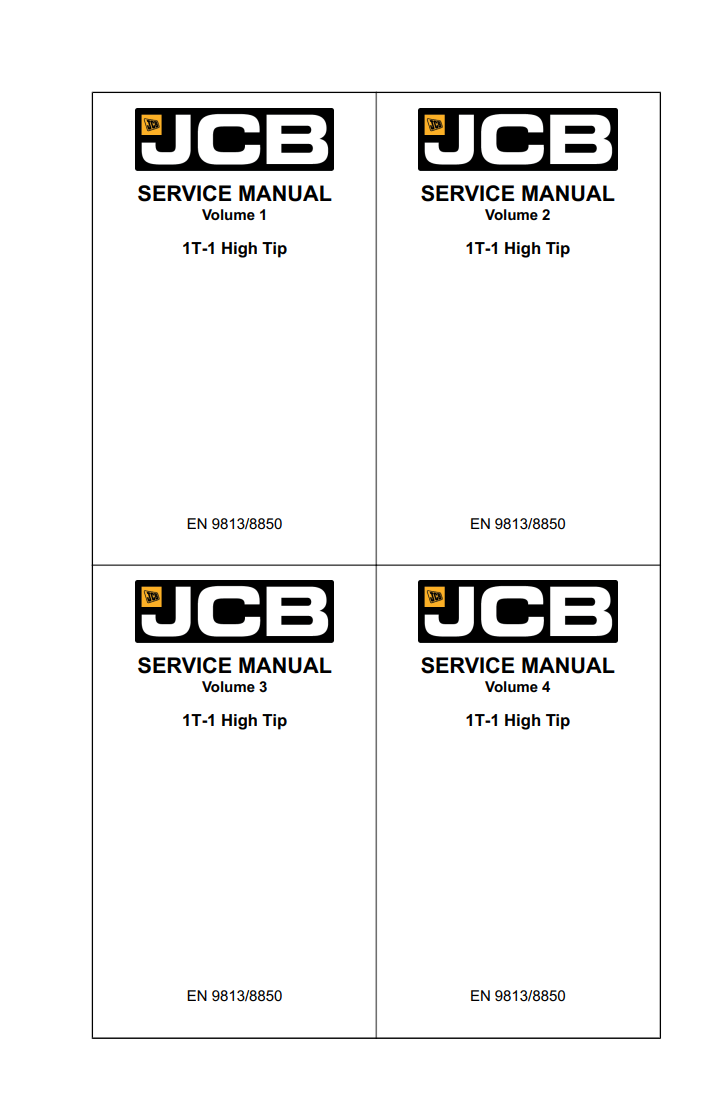 JCB 1T-1 1T1 HIGH TIP DUMPER