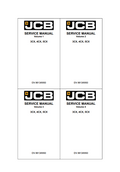 JCB 3CX 4CX 5CX BACKHOE LOADER