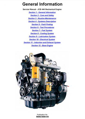 JCB 444 448 DIESEL ENGINE