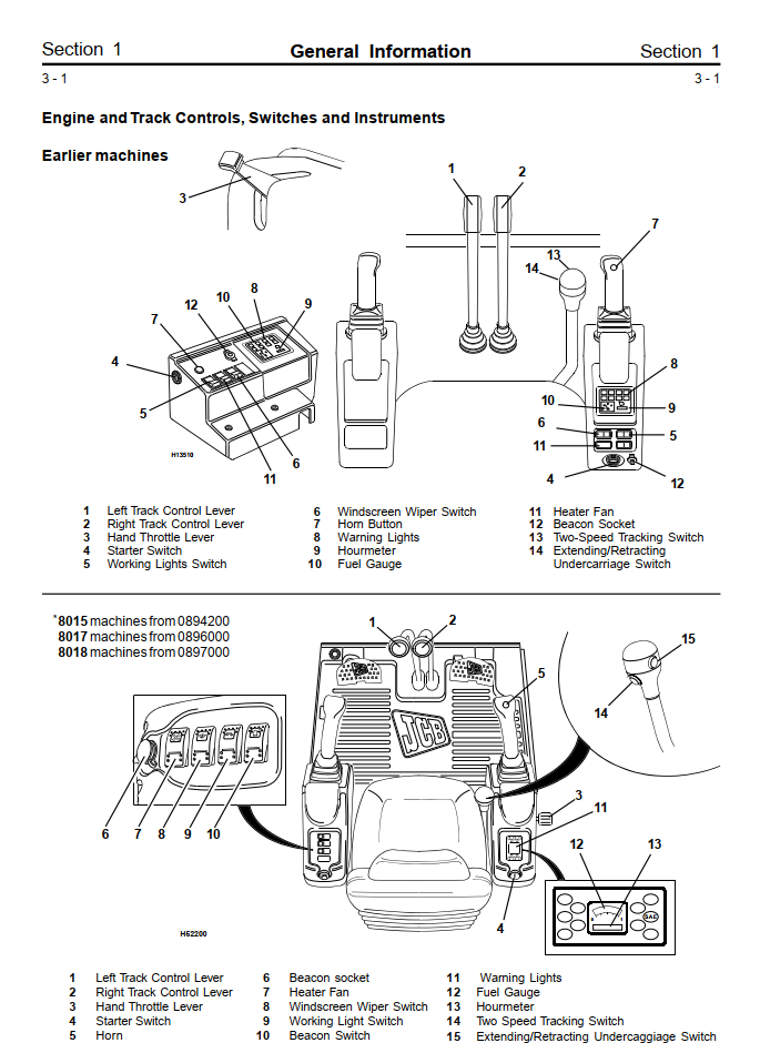 JCB 8013 8015 8017 8018 801 GRAVEMASTER MINI EXCAVATOR
