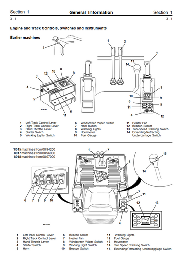 JCB 8013 8015 8017 8018 801 GRAVEMASTER MINI EXCAVATOR