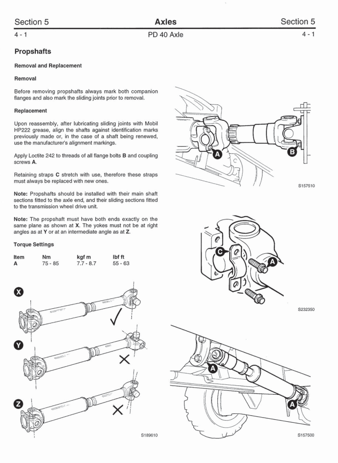 JCB PD40 PD55 PD70 PD90 SERIES AXLES
