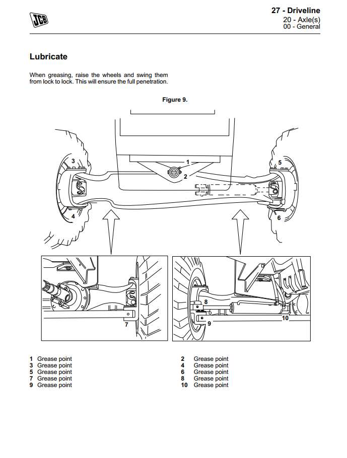 JCB SD 55 AXLE