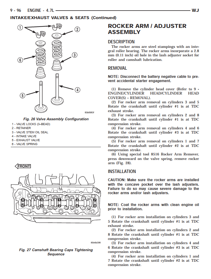 JEEP GRAND CHEROKEE WJ 1999-2004