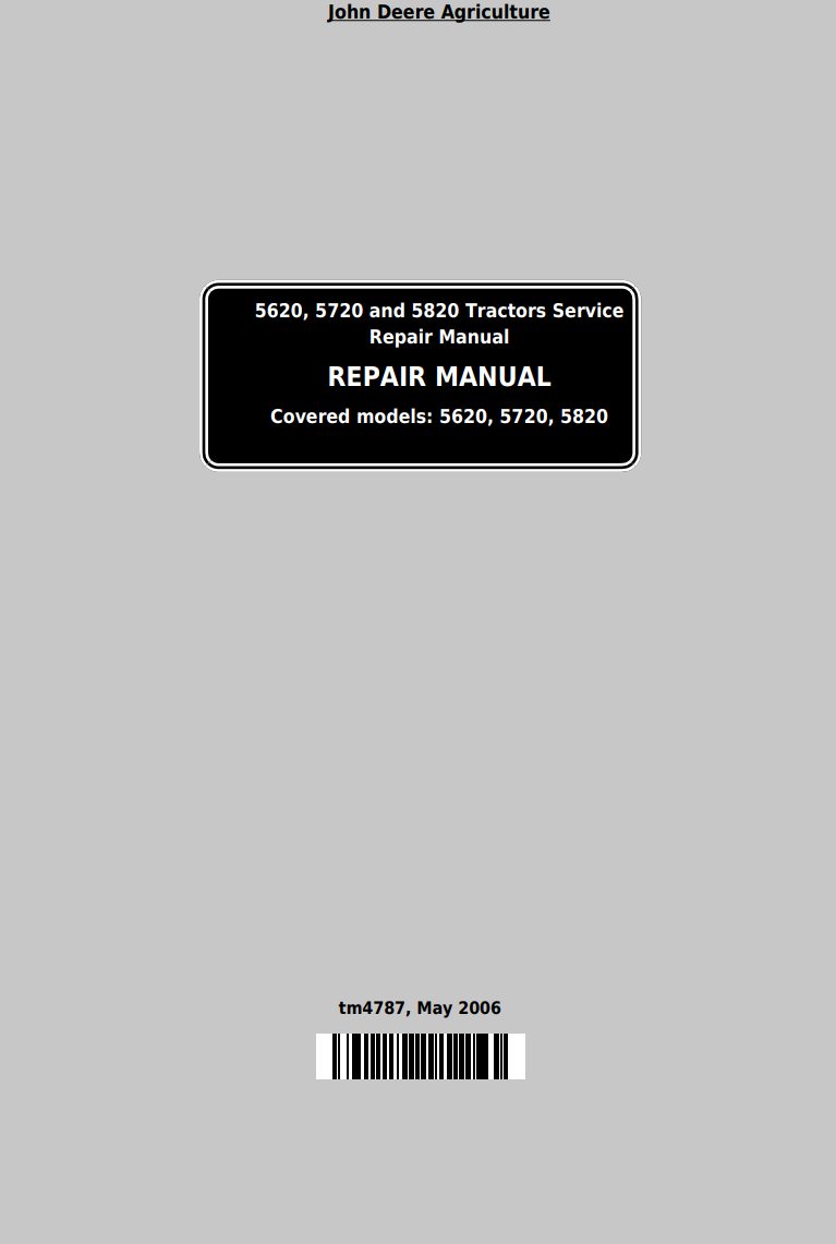 JD 5620 5720 5820 TRACTOR