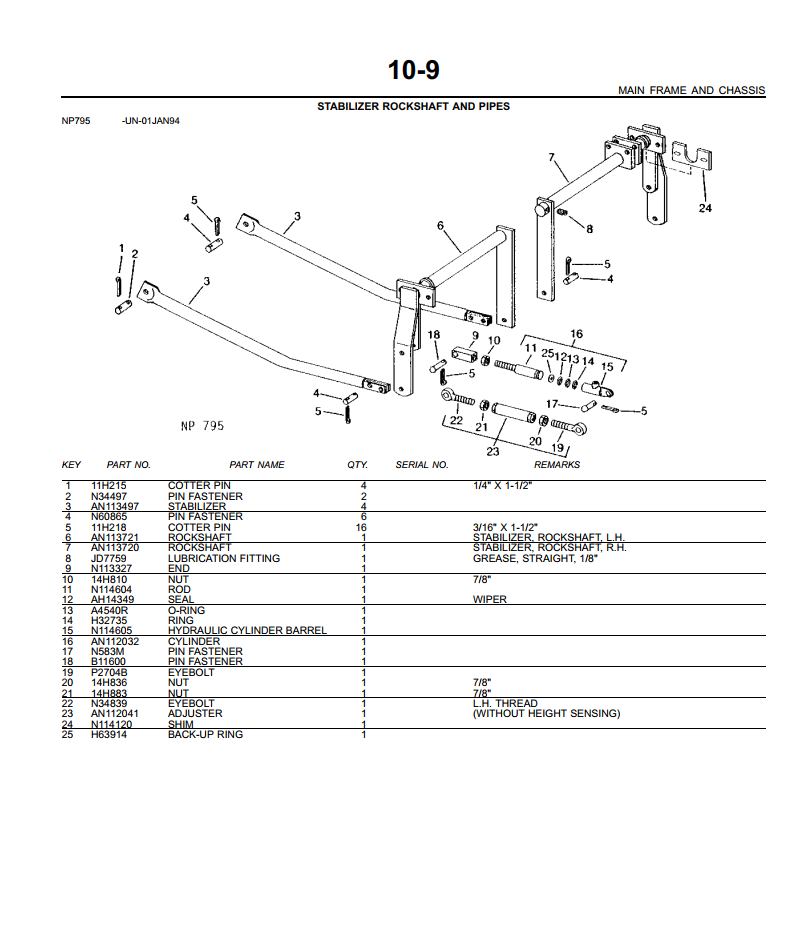 JOHN DEERE 9900 9930 9935 9940 9950 COTTON PICKER HARVESTER PARTS CATALOG