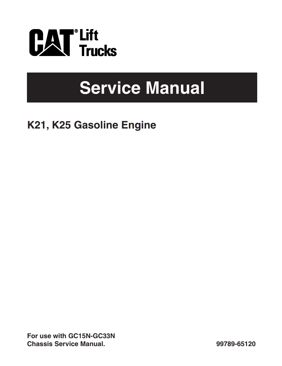 K25 PETROL ENGINE SERVICE MANUAL