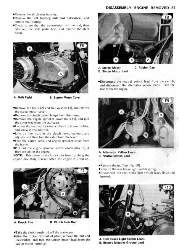 KAWASAKI KZ750 AND KZ750 FOUR BIKE 1976-1988