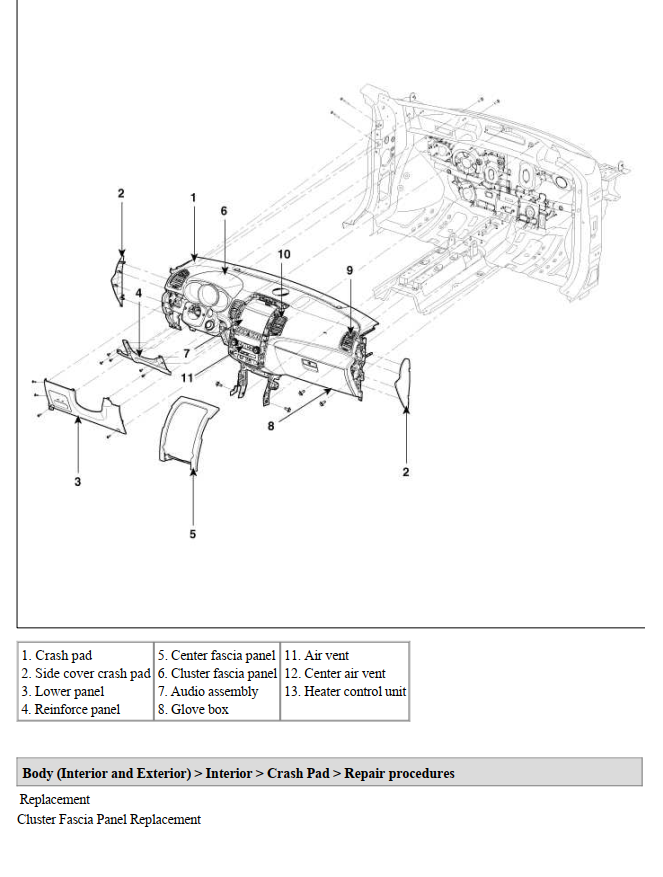 KIA SORENTO XM 2.2L 3.5L 2010-2015