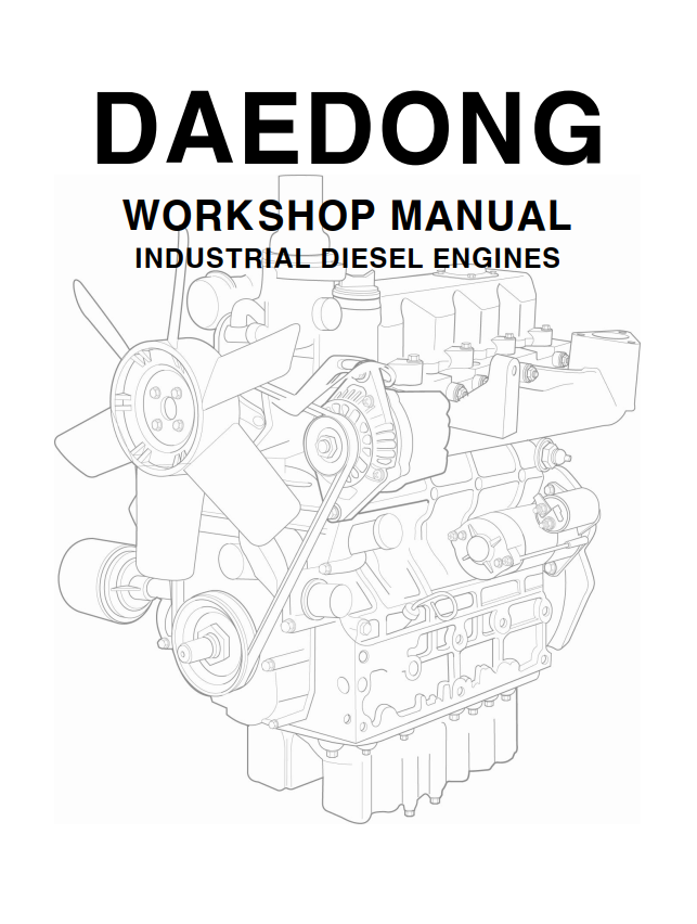 KIOTI DAEDONG 3C 3A 4A 3B 4B INDUSTRIAL DIESEL ENGINE