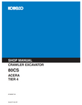 KOBELCO 80CS ACERA TIER 4 HYDRAULIC EXCAVATOR