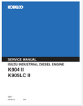 KOBELCO ISUZU K904 II, K905LC II 4BD1 1987 DIESEL ENGINE