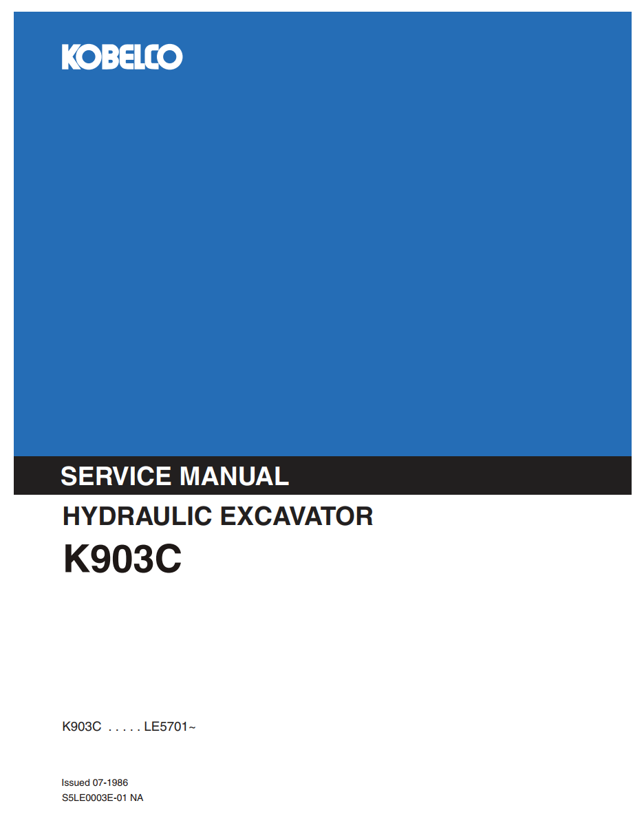 KOBELCO K903C CRAWLER EXCAVATOR