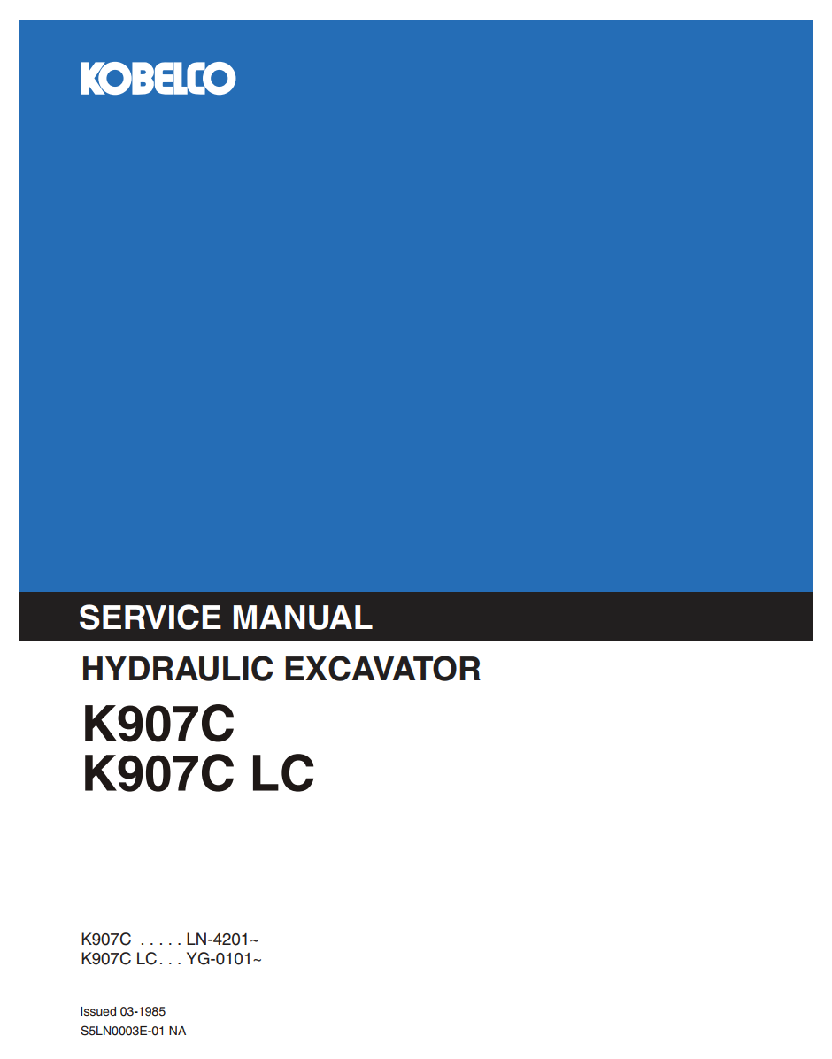 KOBELCO K907C K907C LC CRAWLER EXCAVATOR