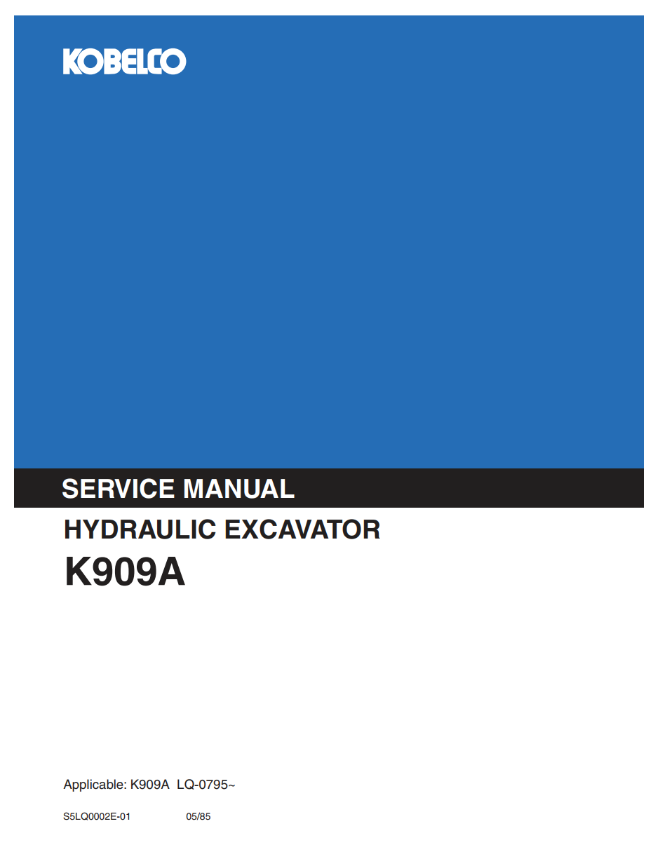KOBELCO K909A TRACKED EXCAVATOR