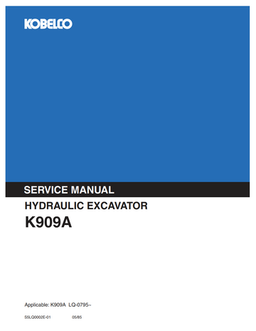 KOBELCO K909A TRACKED EXCAVATOR