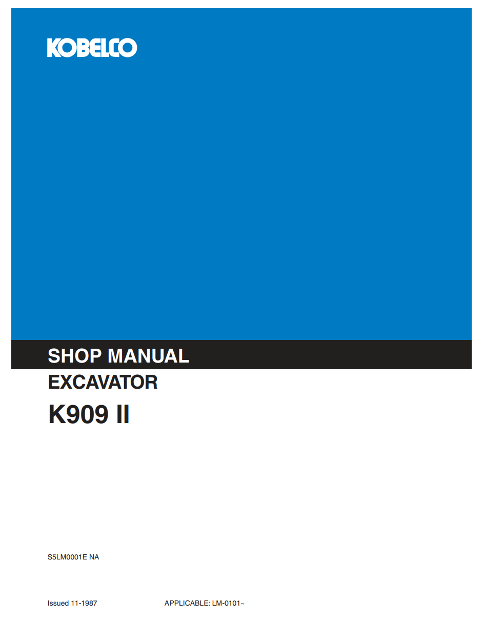 KOBELCO K909-II TRACKED EXCAVATOR