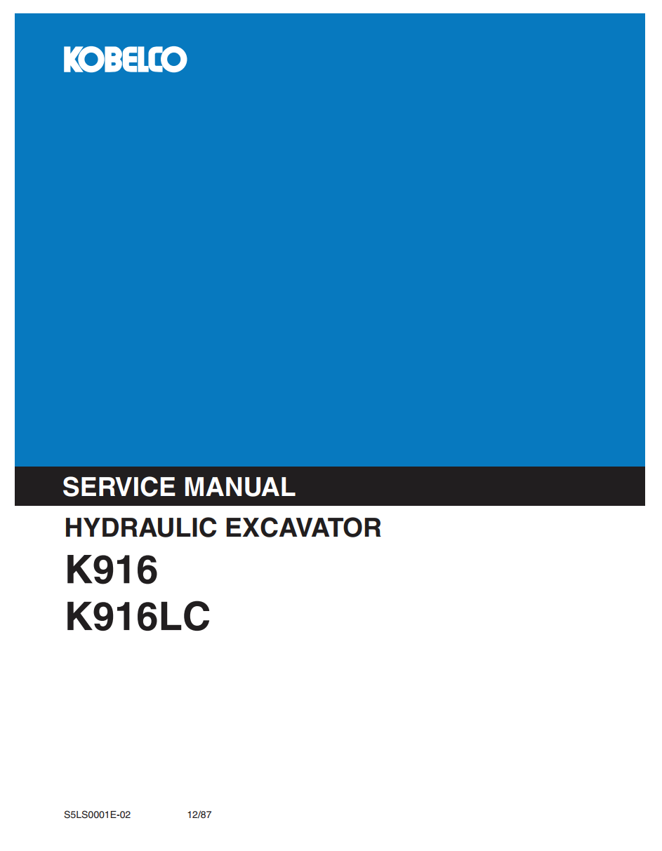 KOBELCO K916 K916LC TRACKED EXCAVATOR
