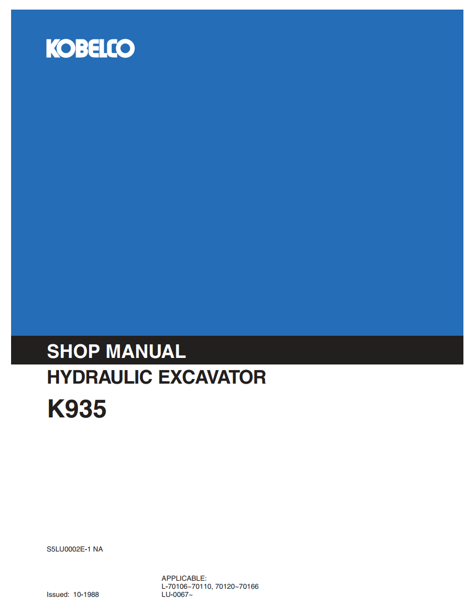 KOBELCO K935 CRAWLER EXCAVATOR