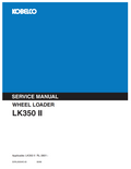 KOBELCO LK350 II WHEEL LOADER DOZER EXCAVATOR