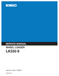KOBELCO LK550 II WHEEL LOADER DOZER EXCAVATOR