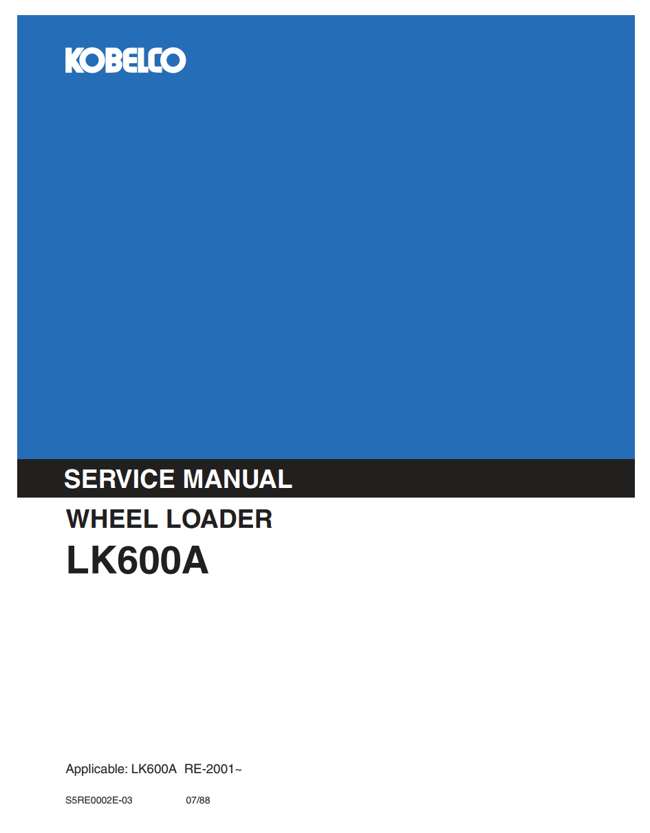 KOBELCO LK600A WHEEL LOADER DOZER