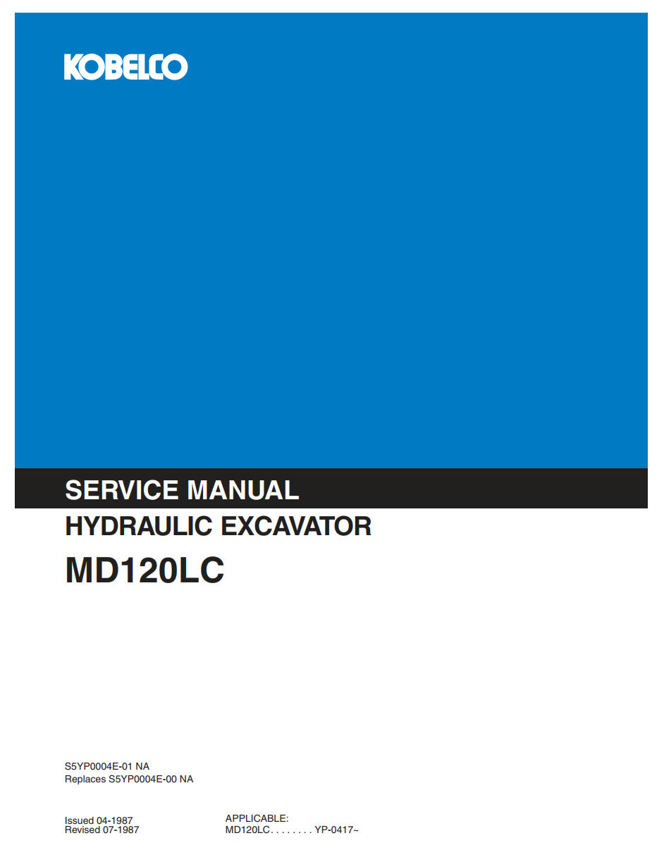 KOBELCO MD120LC CRAWLER  EXCAVATOR