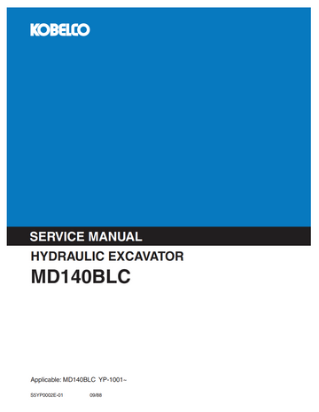 KOBELCO MD140BLC TRACKED EXCAVATOR