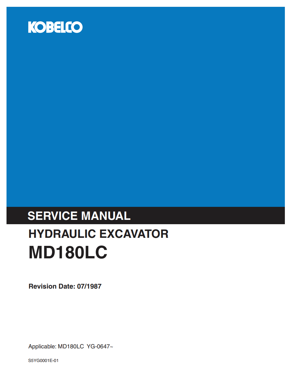 KOBELCO MD180LC CRAWLER EXCAVATOR
