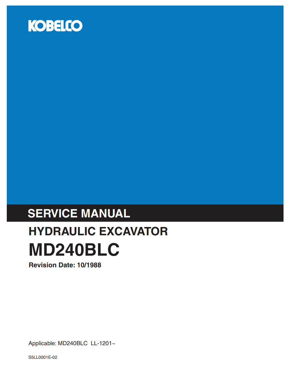 KOBELCO MD240BLC CRAWLER EXCAVATOR