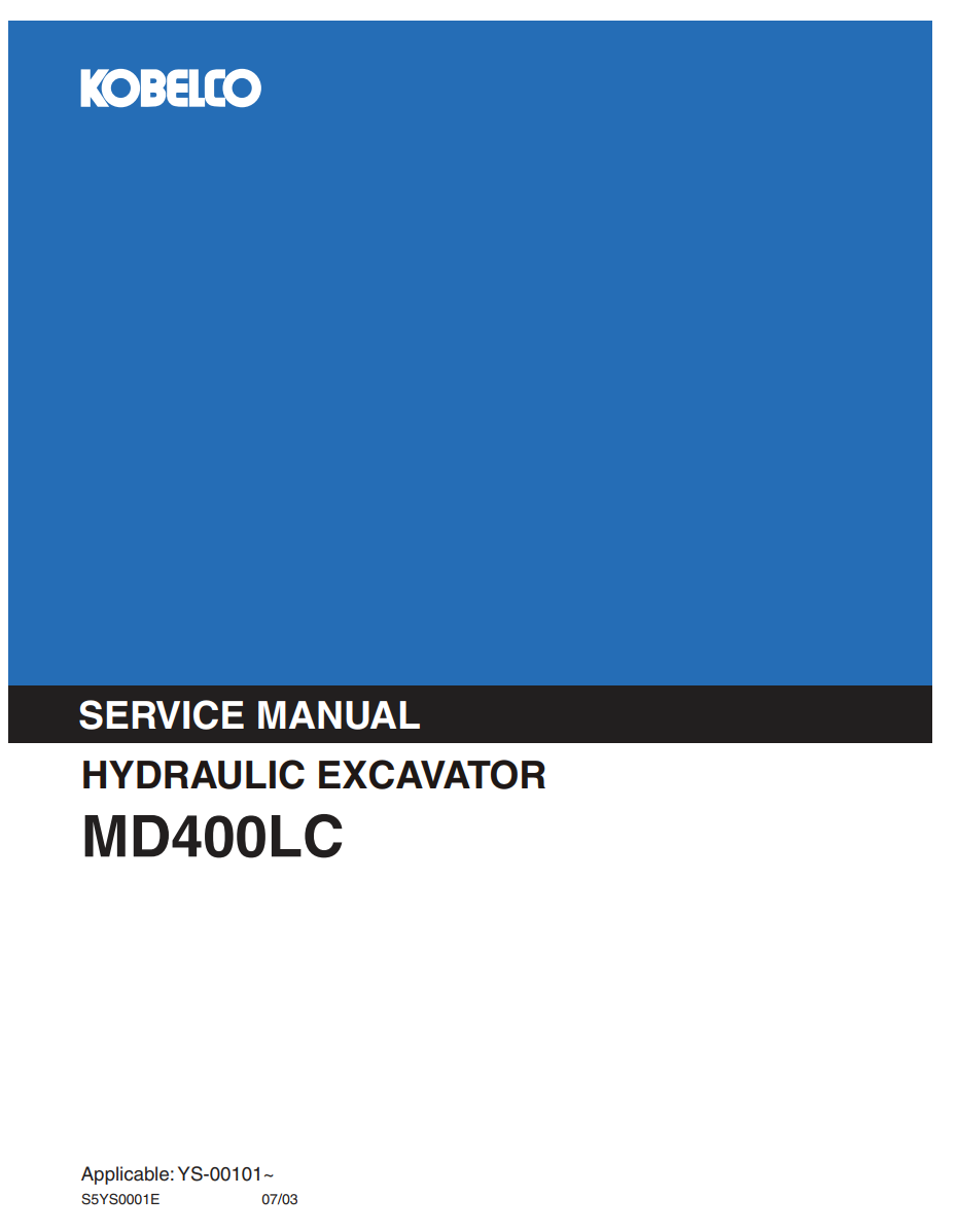 KOBELCO MD400LC TRACKED EXCAVATOR