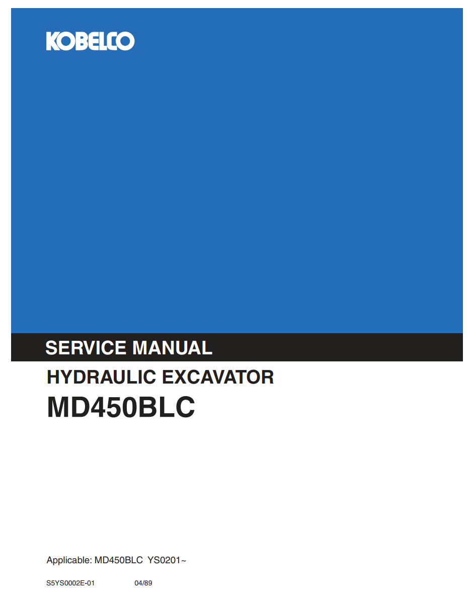 KOBELCO MD450BLC CRAWLER EXCAVATOR