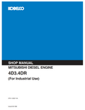 KOBELCO MITSUBISHI 4D3 4DR INDUSTRIAL DIESEL ENGINE