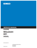 KOBELCO MITSUBISHI 6D1 SERIES INDUSTRIAL DIESEL ENGINE