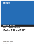 KOBELCO NISSAN PD6 AND PD6T DIESEL ENGINE 