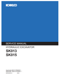 KOBELCO SK013 SK015 CRAWLER EXCAVATOR