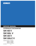 KOBELCO SK100-V, SK100L-V, SK120-V, SK120LC-V HYDRAULIC EXCAVATOR