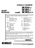 KOBELCO SK100V, SK120V, SK120LC V HYDRAULIC EXCAVATOR